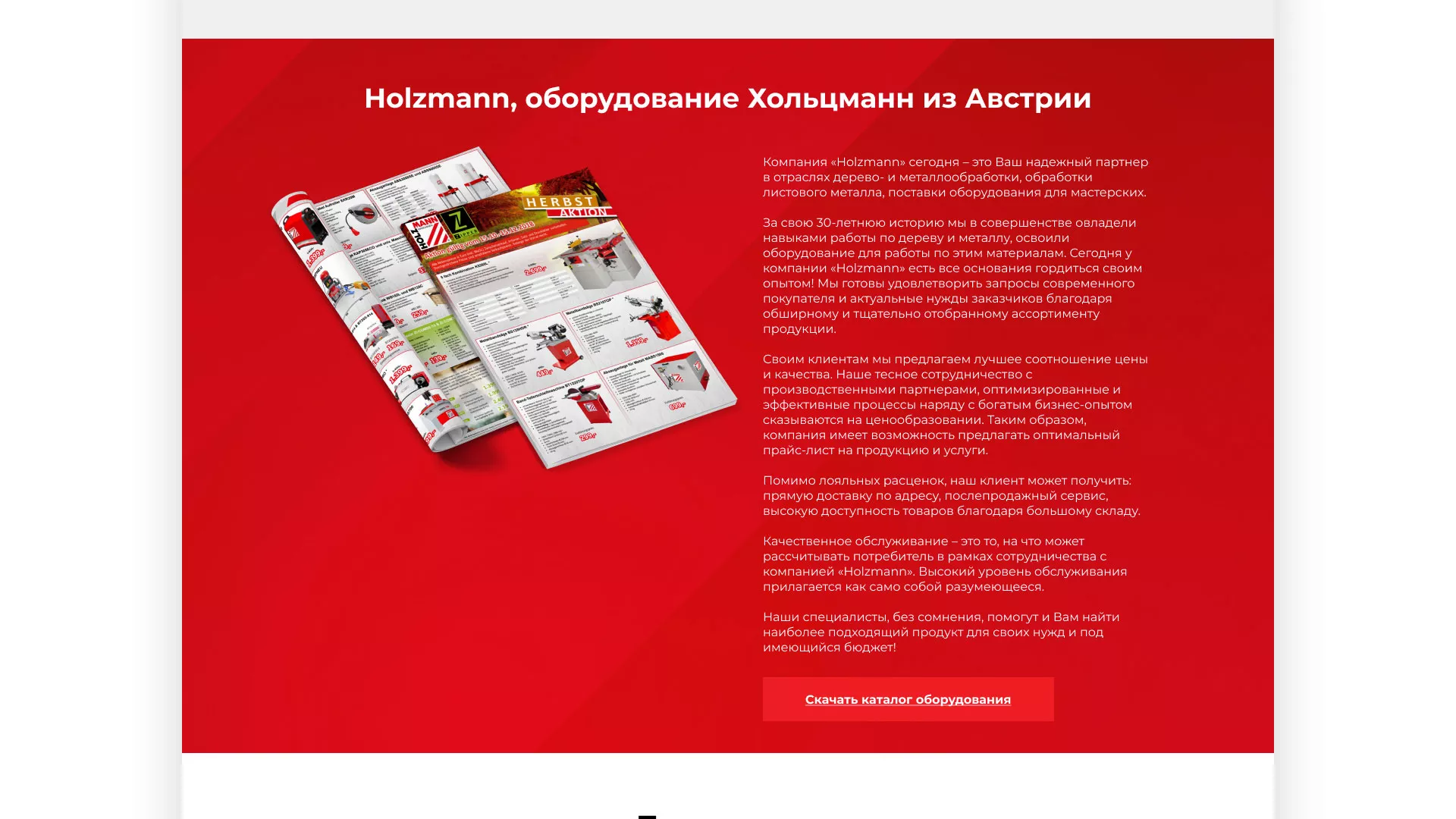 Создание сайта компании «HOLZMANN Maschinen GmbH» в Ахтубинске