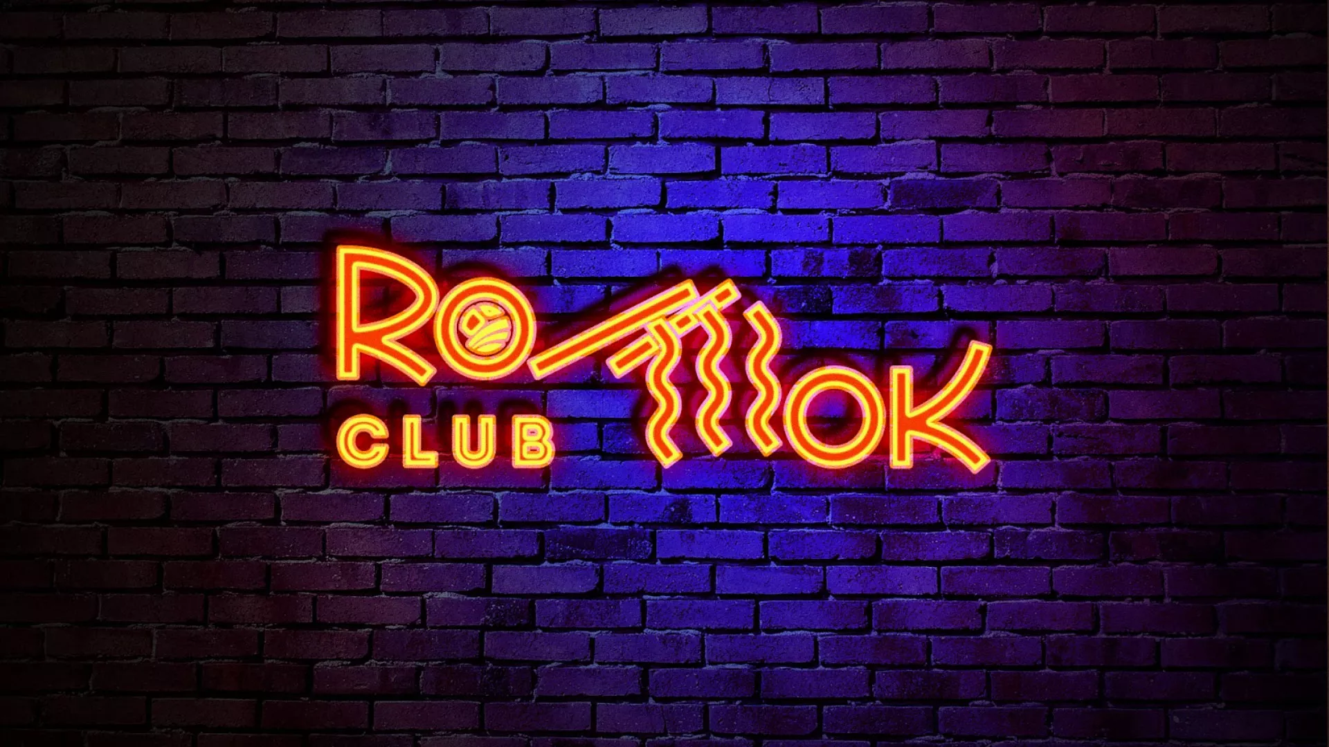 Разработка интерьерной вывески суши-бара «Roll Wok Club» в Ахтубинске